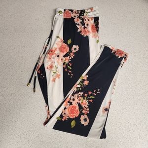 INC International Concepts Striped and Floral Silky Pants